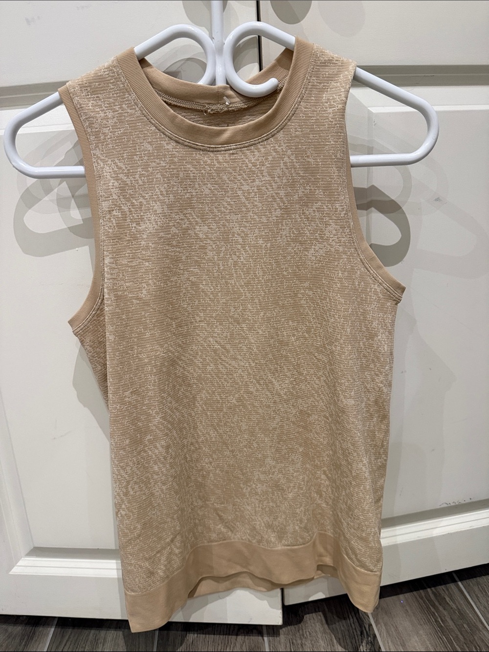 Sleeveless Beige Tank Top